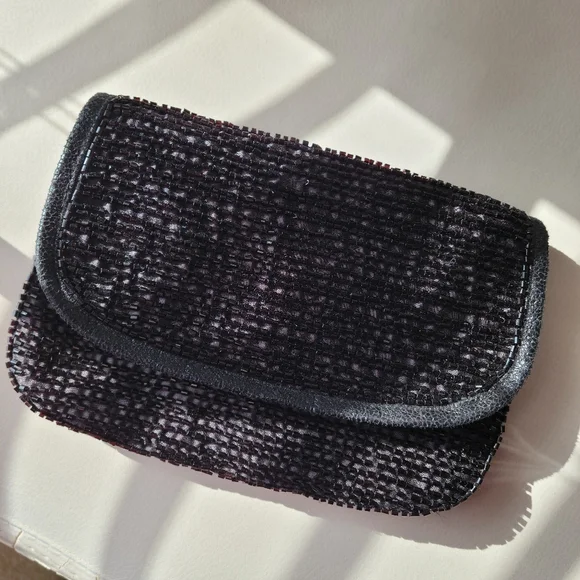 Beaded Black Clutch Small Bag ~ Contemporary & Vintage Vibe ~ Date Night ~ Fancy - Picture 2 of 16